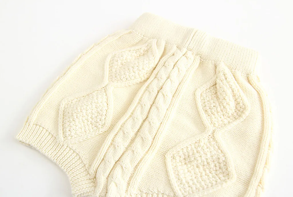 0-24M Knitting Girls Clothing Sets Pure Cotton Knit Suit Long Sleeved Jacket Shorts Two Pieces Girls Clothes Girls Clothing Sets