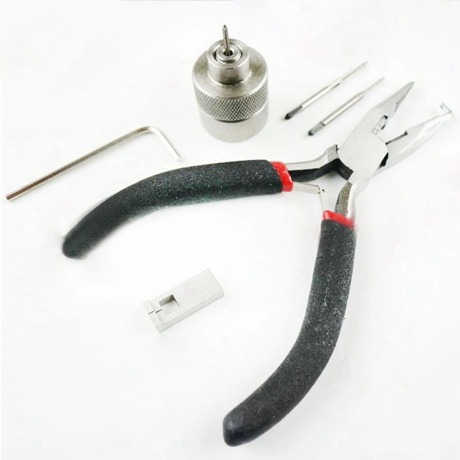 

Pliers For Honda Ignition Car Lock Pin Removal Extractor Repair Tool Kit Peg Puller Box Multi Functional Bent Dismountable Black