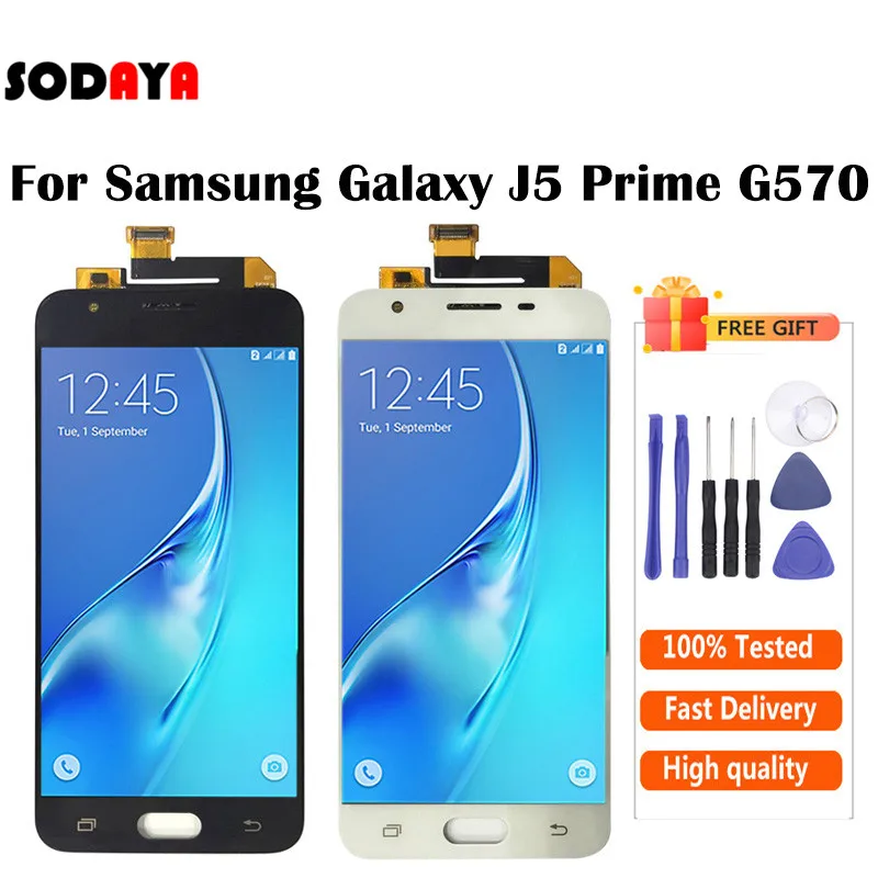 Дисплей J5 Prime для SAMSUNG Galaxy G570 G570F SM-G570F ЖК-дисплей с сенсорным экраном дигитайзер