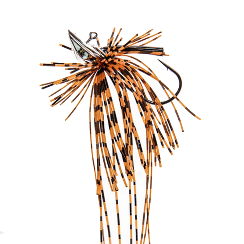TSURINOYA 10 5g приспособлений резиновая приманка с юбкой Lead Jig головки офсетная молния