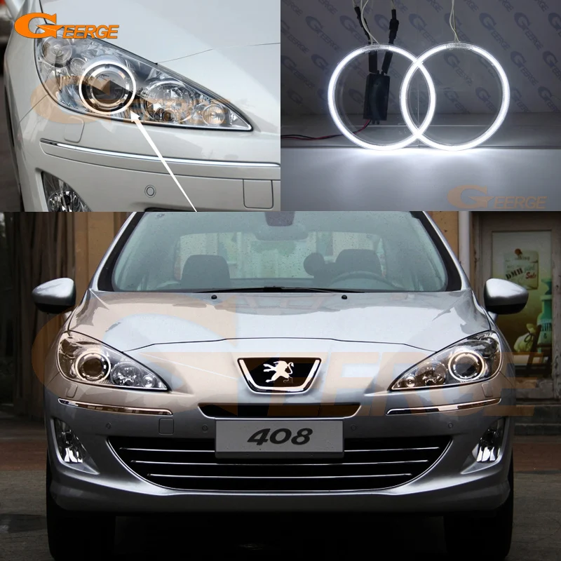 Для Peugeot 408 Pre LCI 2010 2011 2012 2013 2014 проектор фары отличные ультра яркие CCFL ангельские