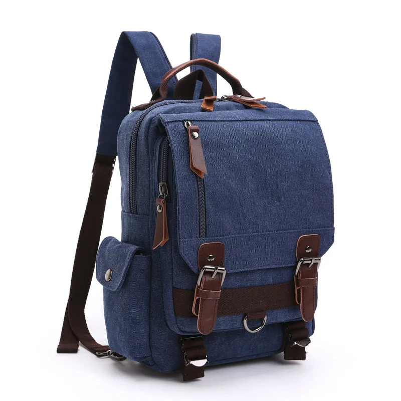 New bag Fashion Canvas Outdoor Travel Crossbody Chest Bag Unisex Backpack Shoulder Chest pack