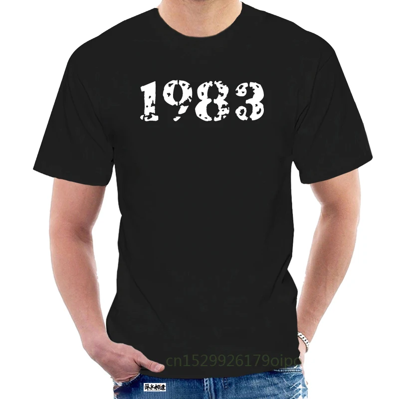 

Men's 1983 t shirt Printing Short Sleeve Leisure Fit Comfortable summer Pictures shirt