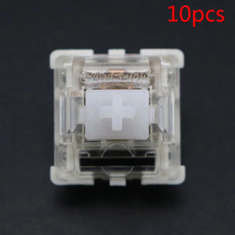 Механическая клавиатура Gateron switch 5 контактов прозрачный чехол синие красные
