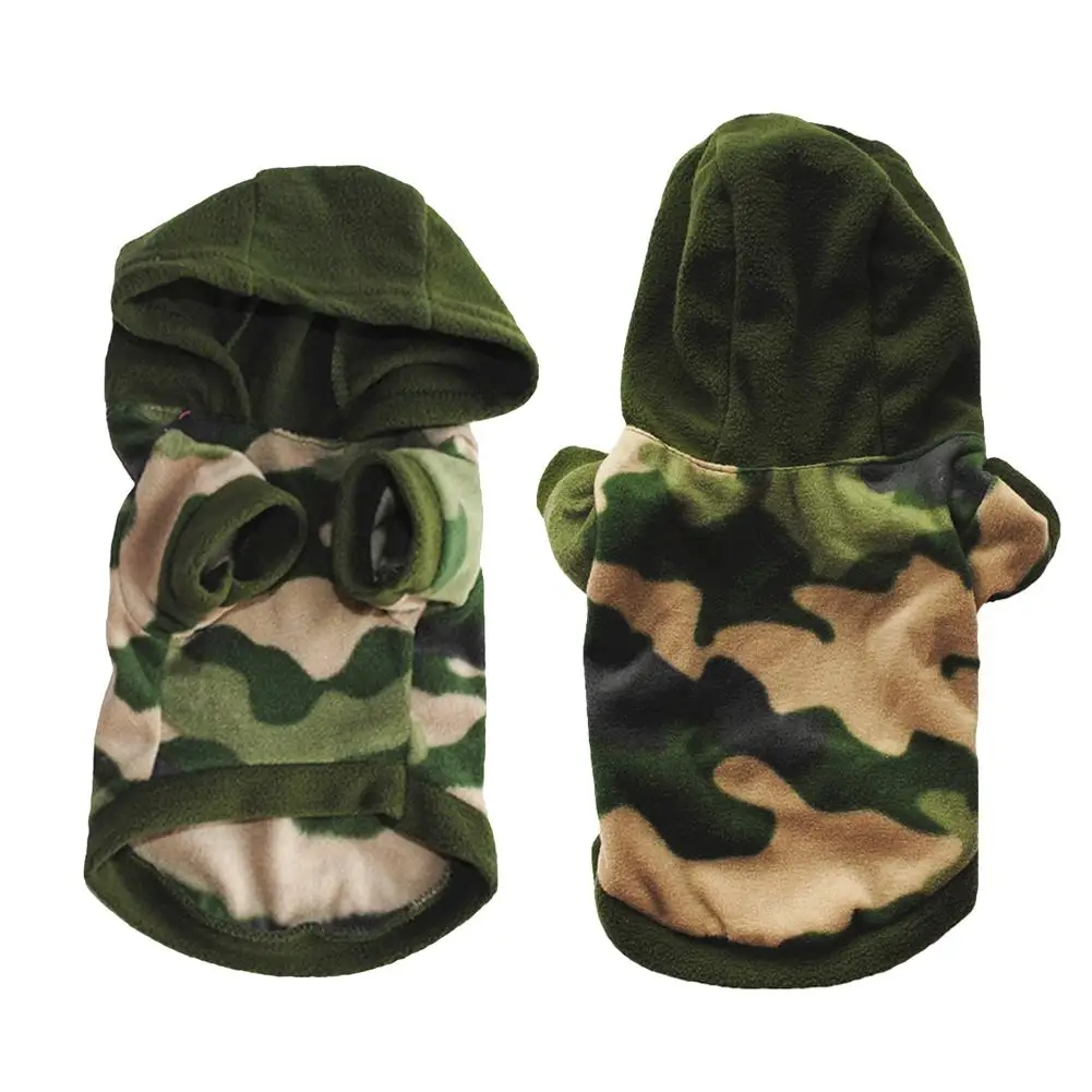 

2020 Cool Pet Dog Puppy Camouflage Warm Sweatershirt Hoodie Pullover Clothes Apparel