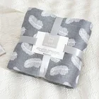 Муслиновое одеяло, летнее Хлопковое одеяло с нитью для кровати, дивана, постельное белье, легкое покрывало для кровати для детей и взрослых