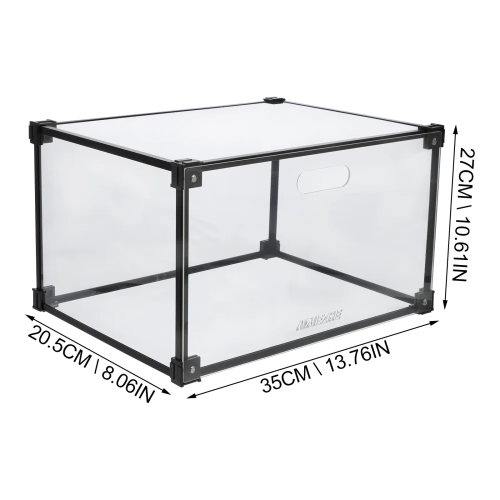 

2Pcs Transparent Shoes Boxes Basketball Shoes Display Case Home Shoe Container
