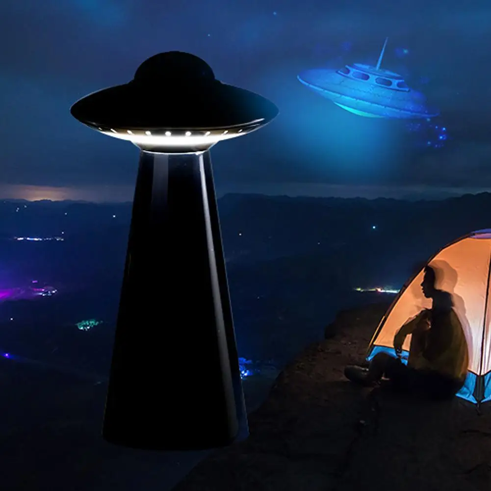 НЛО Дизайн USB Перезаряжаемые LED Настольная лампа с регулируемой яркостью для