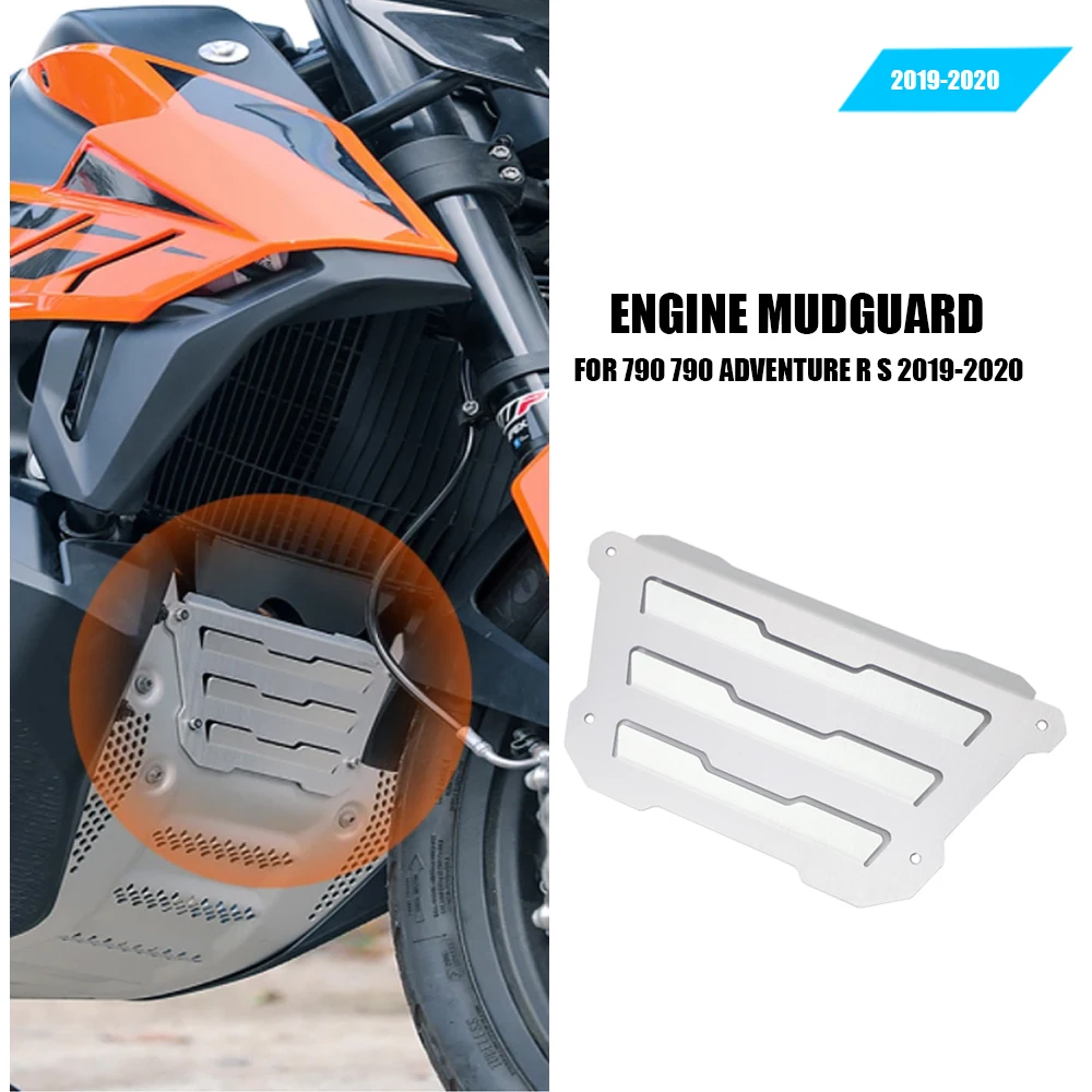 

Motorcycle Accessories FOR 790 Adventure R S 2019 2020 Protector Crap Flap Engine Guard Bashplate Cover Crap Flap 790 ADV R