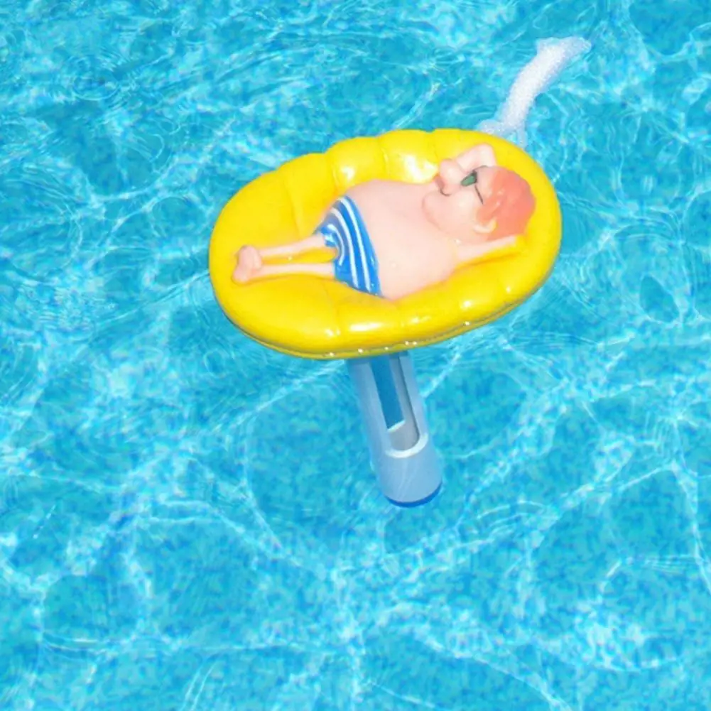 

Floating Pool Thermometer Swimming Pool Portrait Cartoon Cartoon Water Temperature Thermometers With String For Spas Hot Tubs