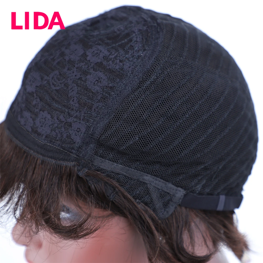 Парик из натуральных волос Lida парик волнистых Remy 6638 130% | Шиньоны и парики