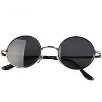 retro gepolariseerde ronde zonnebril mannen zwarte klassieke zonnebril vrouwen merk ontwerp reizen metalen frame bril uv40