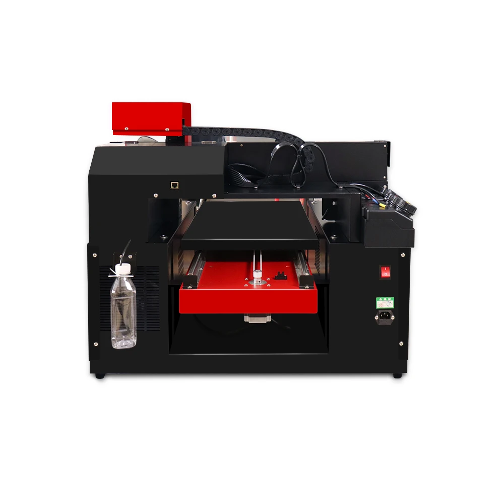 Upgraded 12-color LED UV Printer with Double Printhead A3 Size Inkjet Flatbed UV Printer with Varnish Effect for phone case etc.