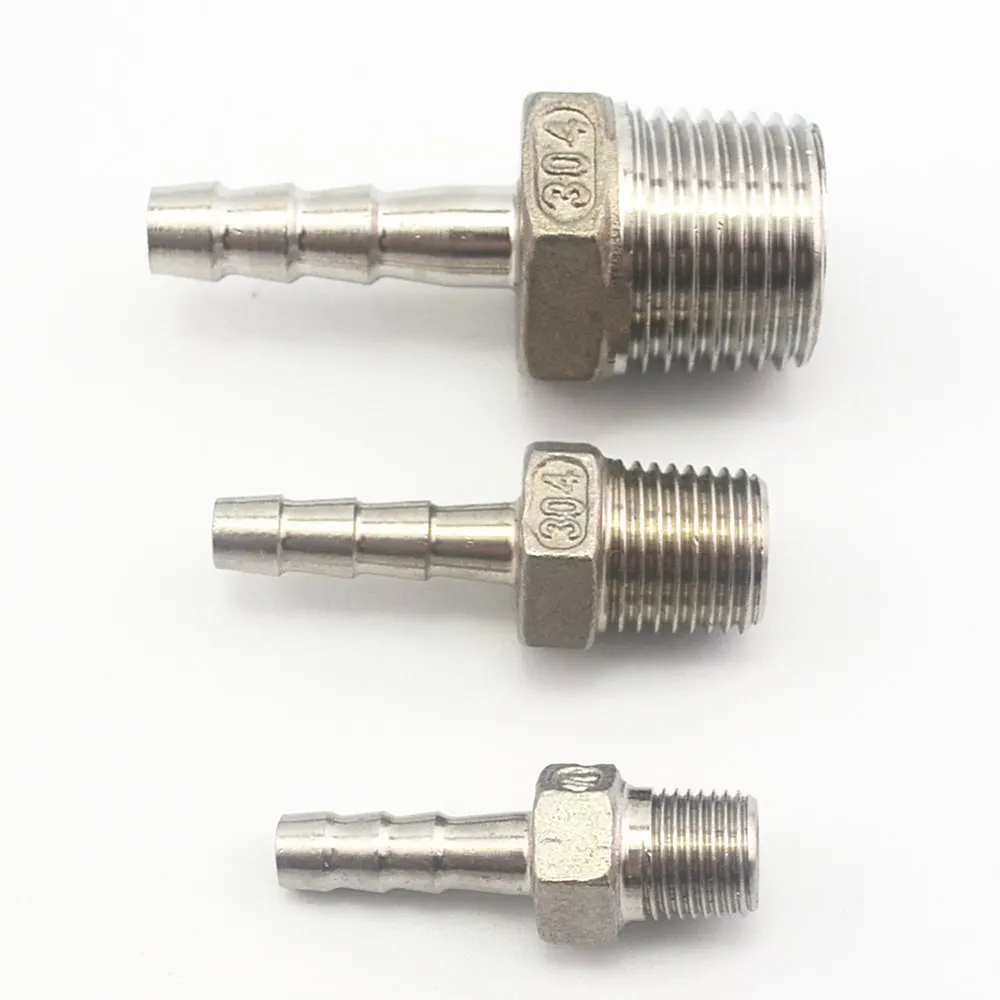 1/8 &quot1/4" 3/8 &quot1/2" BSP наружная резьба фитинг для трубы до 6 8 10 12 мм ID Барб шланг