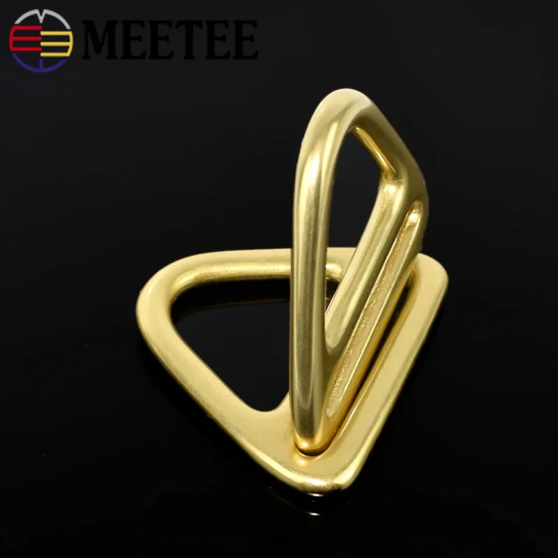 Meetee кольцо из чистой меди размер 45 мм латунная пряжка для ремня одежды
