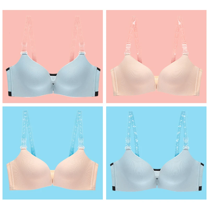 

New Style Transparent Bra Straps High Elastic Fashion Underwear Strap Button Adjustable Invisible Clear Flower Shoulder Straps