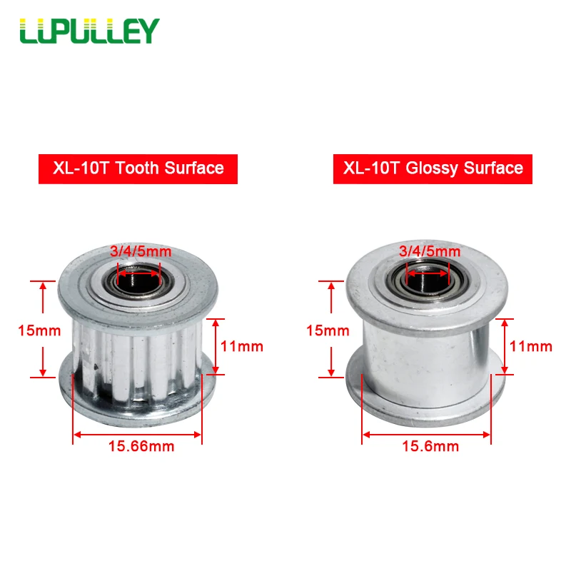 LUPULLEY 1 шт. XL 10T зубчатый шкив типа AF 10 зубьев без шагового отверстия диаметром 3/4/5