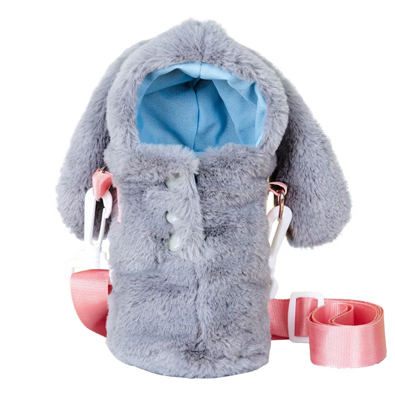 Креативный мультяшный кролик термос кружка крышка сумка плюшевая для чашки