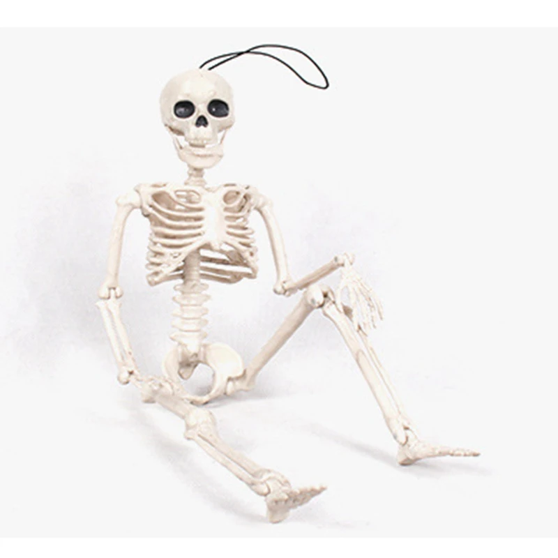 Скелетная фигура с черепом 40 см игрушки для Хэллоуина фестиваля дома