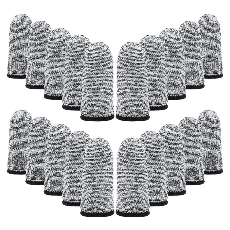 

20Pcs of Anti-Cutting Finger Cot Protector Reusable Finger Cot Finger Protector Bed Suitable for Kitchen Work Sculpture