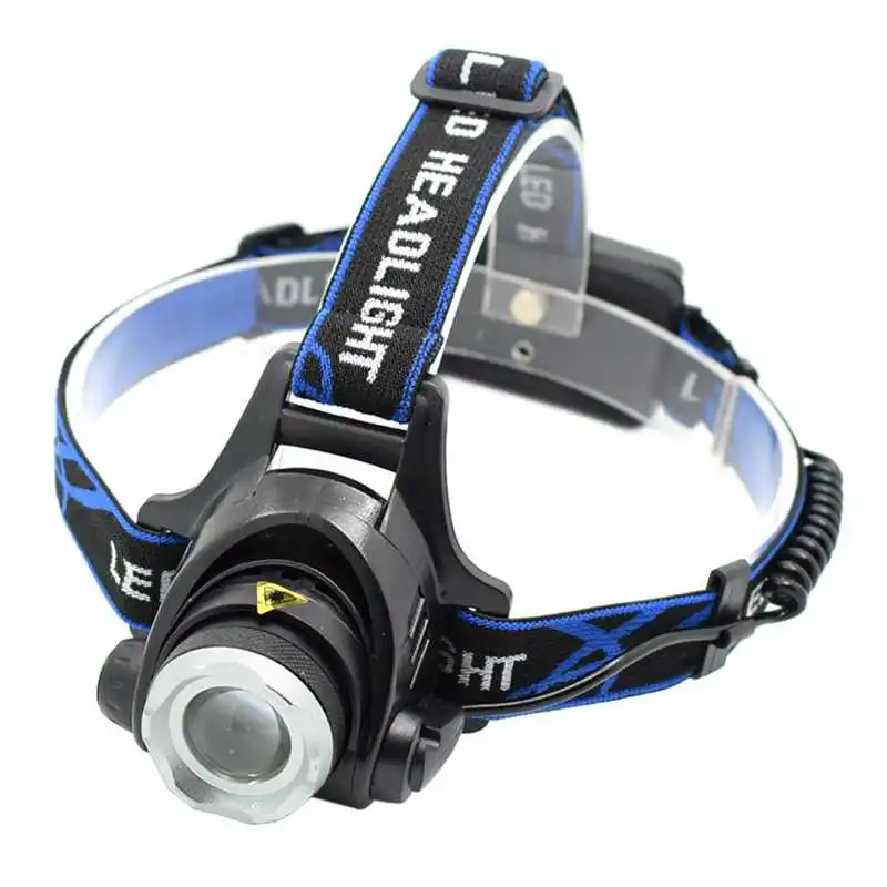 

2000 Lumens XML T6 Led Headlamp Waterproof 3 Modes Running Headlight Zoomable Head Lamp Torch Frontal Flashlight by 4xAA Battery