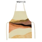 1 шт. абстрактный узор, узор в виде горной линии, чистые художественные фартуки, домашний кухонный фартук, шеф-повар, предметы одежды, защита от загрязнений