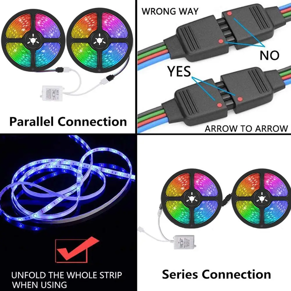 

LED Strip Lights RGB Waterproof Light Strip 10M 300 LEDs Remote Control Decorative Lamp SDF-SHIP