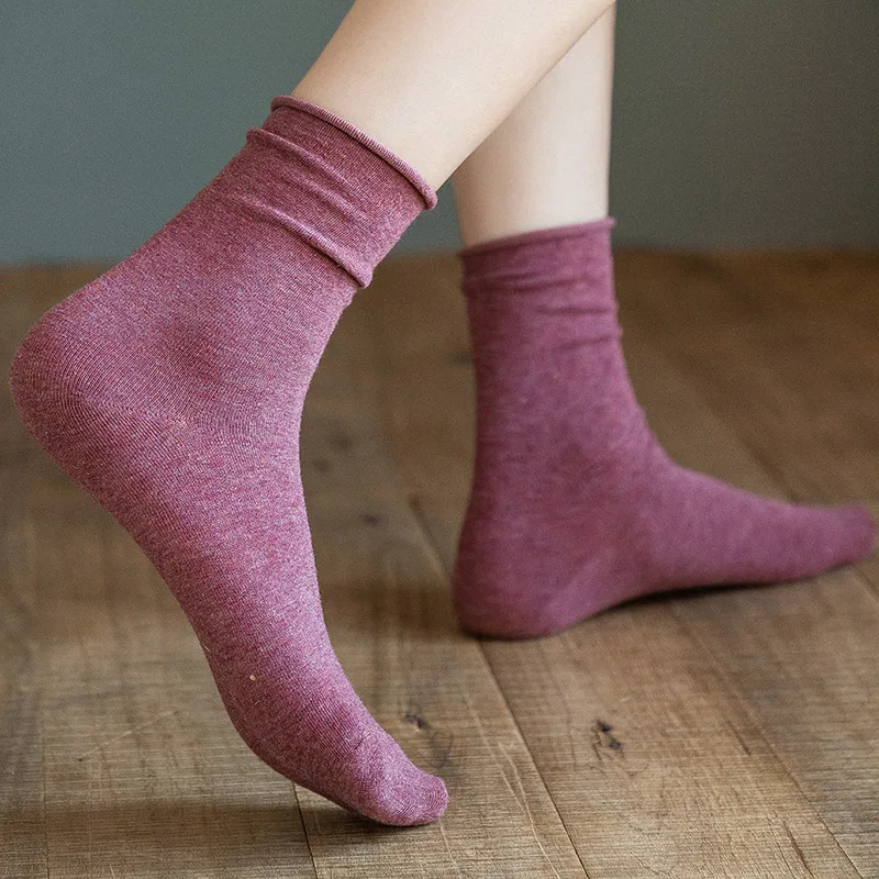 CARTELO New Solid Color Women Socks Fashion Simple Classical Breathable Cotton Stockings Носки женские Meias Femininas