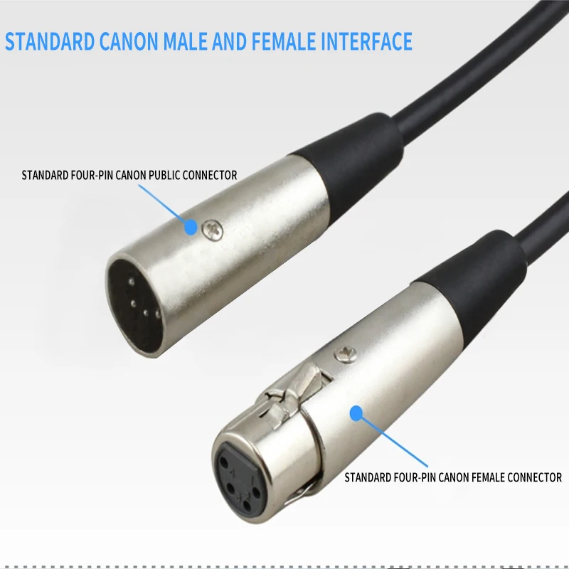 HUALIWEN XLR кабель штекер-гнездо M/F 3Pin OFC аудио фольга + Плетеный экранированный для