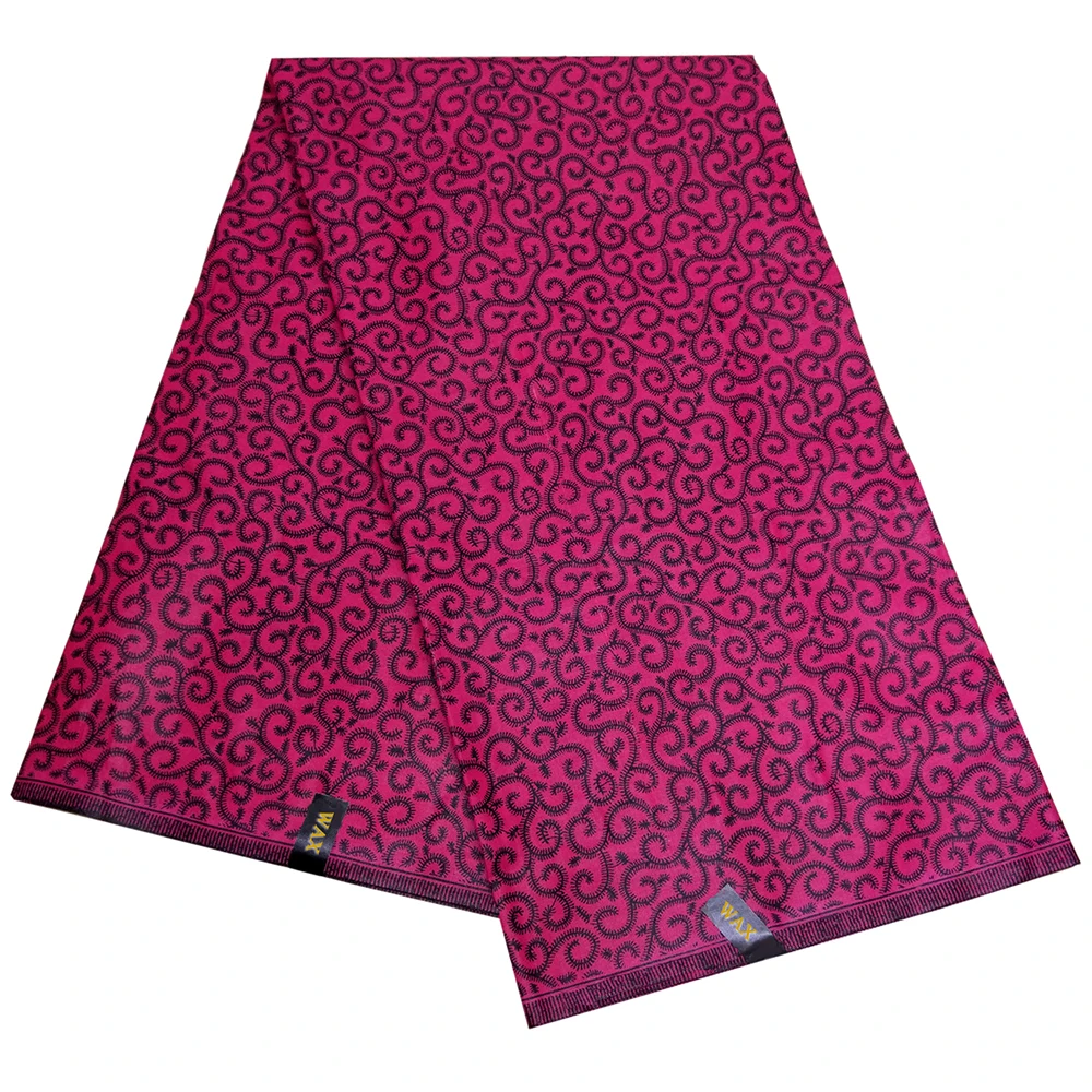 2019 настоящий голландский воск гарантированный 6 ярдов/партия розовый красный