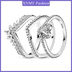 XNMY новые серебряные блестящие маргаритки, цветочные кольца корона для женщин ювелирные изделия для помолвки