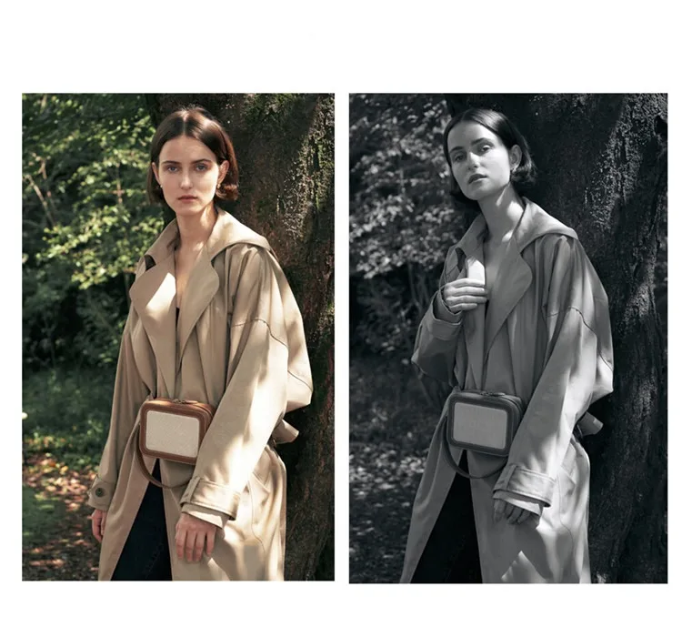 

Ladies Spring 2021 New Niche Design Stitching Small Square Bag Chest Bag Shoulder Messenger Bag Trend Purses and Handbags