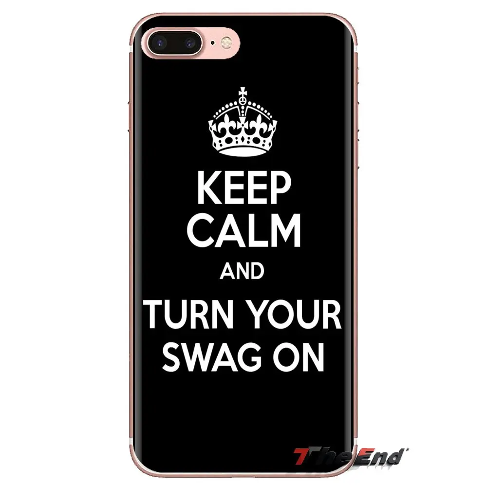 Keep Calm and Love SWAG на печати ТПУ прозрачный чехол для Xiaomi Redmi 4A S2 Note 3 3S 4 4X5 Plus 6 7 6A Pro Pocophone