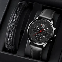 watches for men business leather quartz wristwatch calendar date luminous clock luxury mens casual bracelet watch reloj hombre