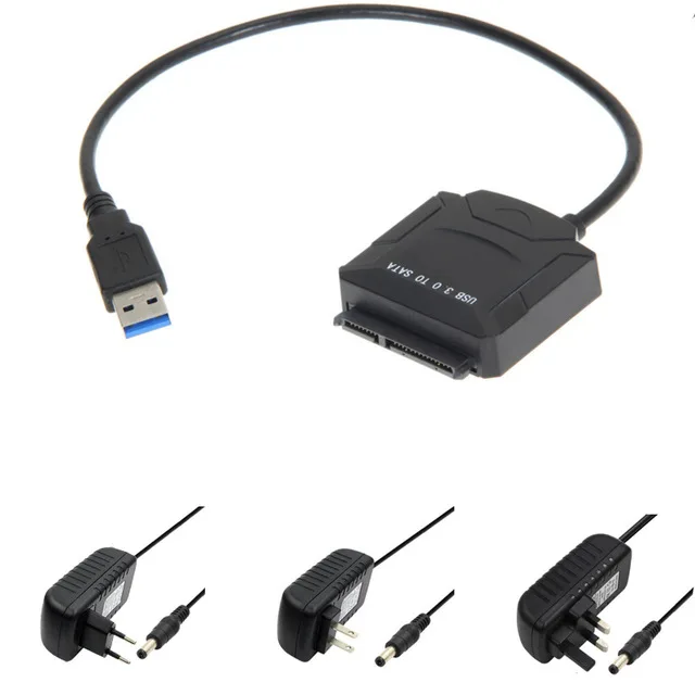 Кабель адаптер USB 3 0 к SATA для жестких дисков 2 5 дюйма HDD SSD ноутбуков Blu Ray