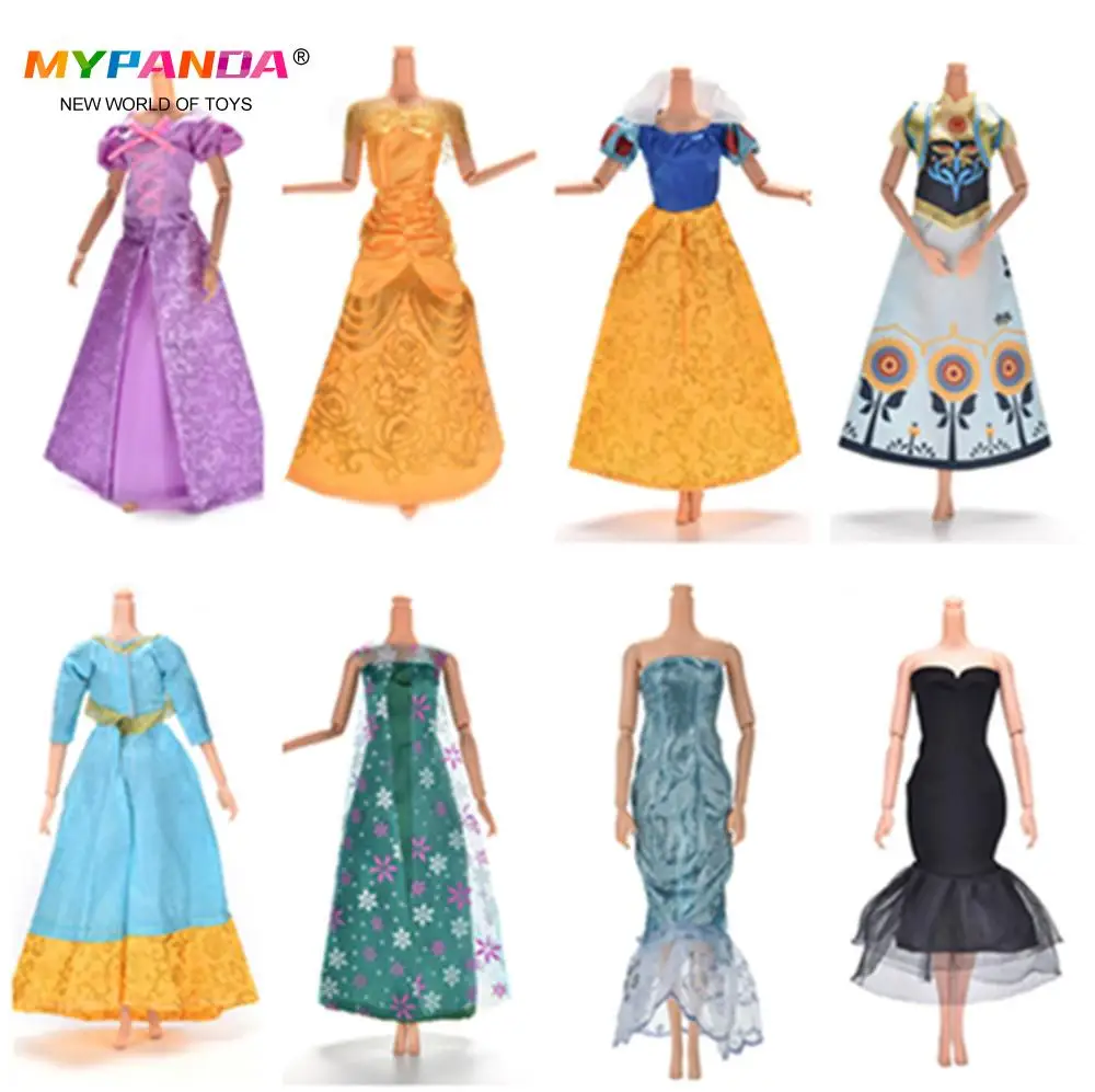 

Multi Styles Elegant Handmade Party Dress For Doll Floral Doll Dress Clothes Clothing Or Crystal Shoes Dolls Accessories