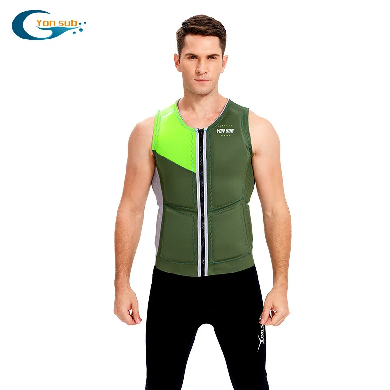 

Adult neoprene life jacket vest men's kayak collision avoidance snorkeling life vest swimming boating water skiing windsurfing