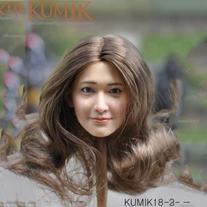 Азиатский звезда голова резьба 16 масштаб KUMIK KM18-23242526272829303132 мужской женский манекен головы SculptAction фигура куклы