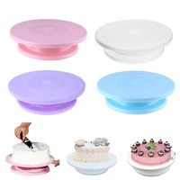 1pc cake decoration accessories cake turntable stand diy mold rotating stable anti skid round cake table kitchen baking tools