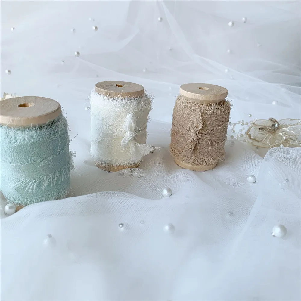 3 рулона/комплект шелковые блестящие ленты ручной работы | Дом и сад