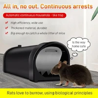 mouse catcher smart self locking mousetrap safe firm transparent household mouse catcher plastic reusable humane indoor outdoor