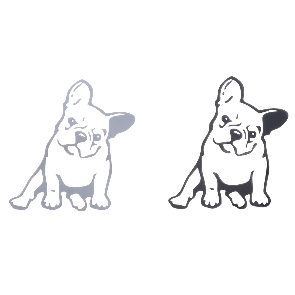 

Cute Hollow White Black French Bulldog Dog/pet Vinyl Auto Decal Car Body Window Stickers Laptop Decals Car-styling Decoration