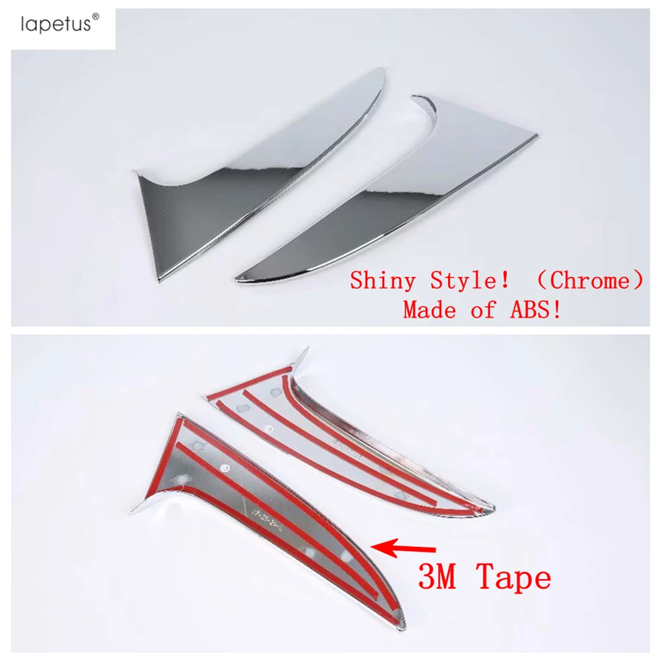 

Lapetus Tailgate Rear Door Window Stripes Sequins Exterior Decoration Cover Trim Fit For Kia Rio 4 X-line 2017-2020 Chrome ABS