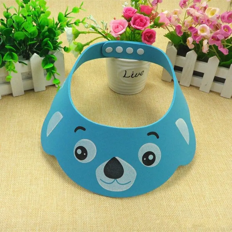 Gorro de ducha ajustable para beb&eacute;, protector de ojos, pelo-2