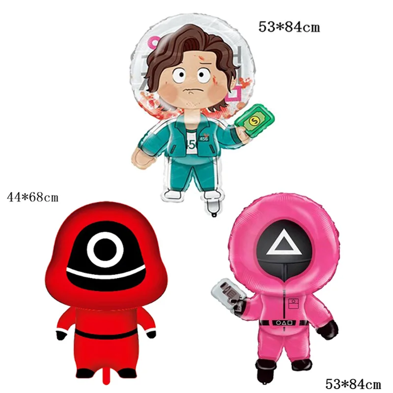 Воздушные шары из фольги в виде игры кальмар | Дом и сад