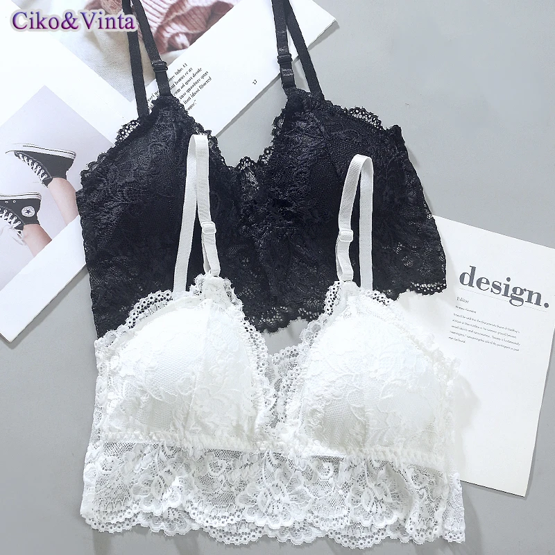 

Lingerie Lace Sexy Push Up Bras Floral Appliques Transparent Temptation Erotic Costumes Sensual Underwear For Women