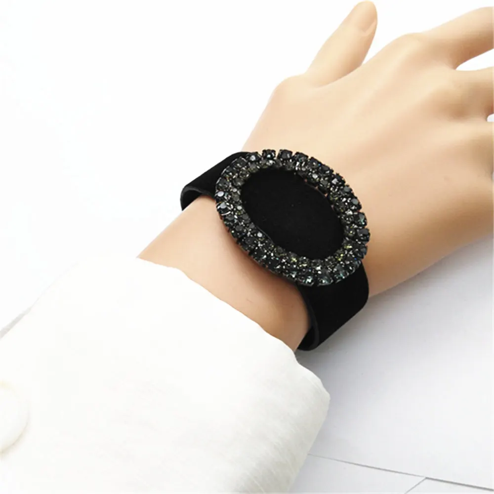 Овальные геометрические стразы модные черные розовые Этнические украшения