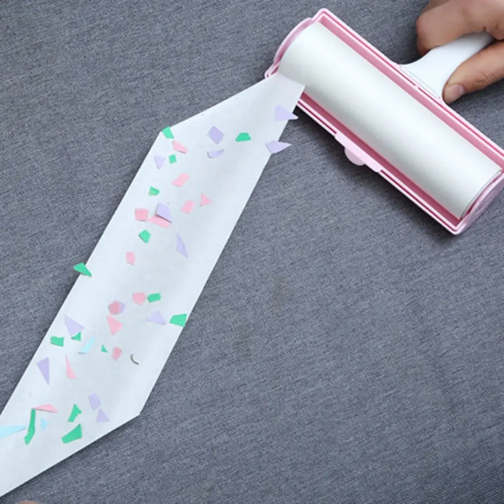 Косая разрывная чистая липкая бумага рулон липкой бумаги ПЭТ ролик для очистки