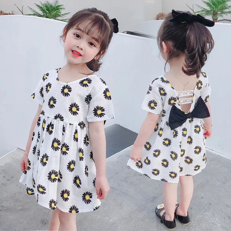 Женское летнее платье с оборками и открытой спиной | Детская одежда обувь