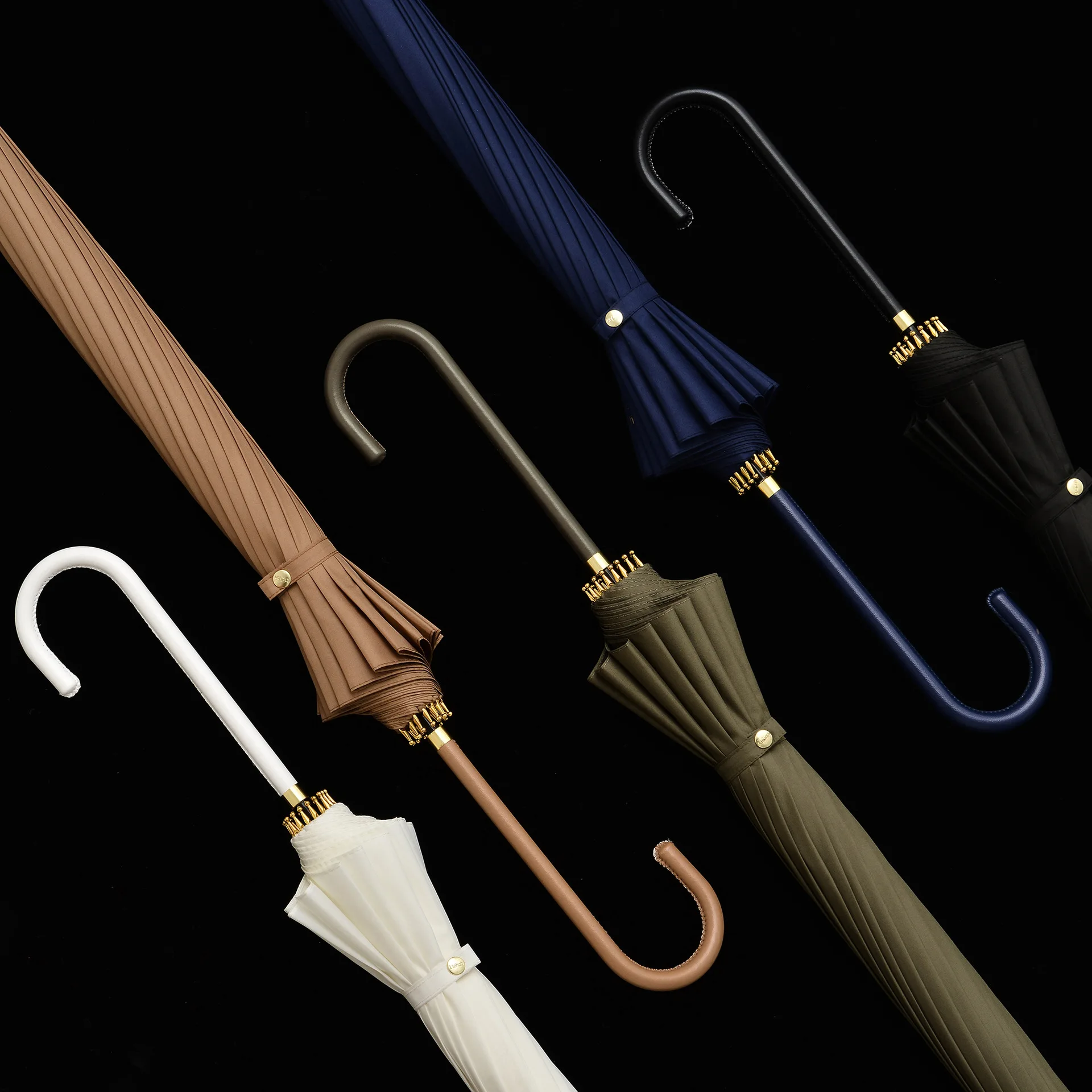 Женский зонт с длинной ручкой 16 к ветрозащитный прочный для гольфа большие